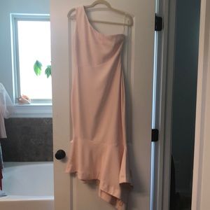 One shoulder asymmetrical dress